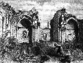 Ruins of medieval Crusader church in el-Bireh